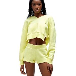 Pacsun Cropped Hoodie & Shorts Set XS NWT